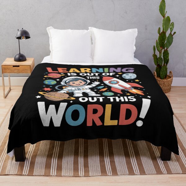 Item preview, Learning is Out of This World Space Back to School Teacher designed and sold by fferomananul.