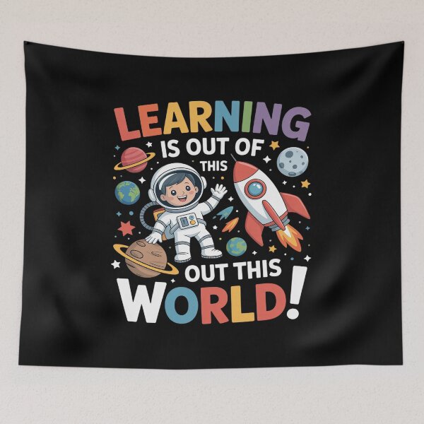 Item preview, Learning is Out of This World Space Back to School Teacher designed and sold by fferomananul.