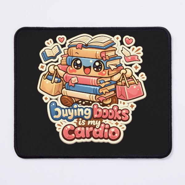 Item preview, Buying Books Is My Cardio Funny Bookworm Design designed and sold by Naviora.