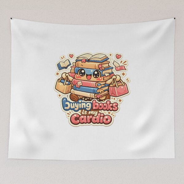 Item preview, Buying Books Is My Cardio Funny Bookworm Design designed and sold by Naviora.