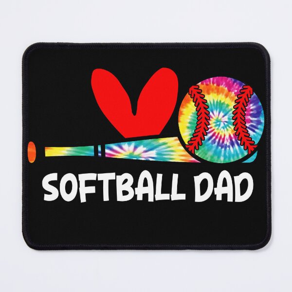 Item preview, Tie Dye Softball Dad Graphic Tee designed and sold by LashondaGreen89.