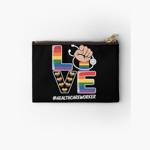Item preview, LOVE Healthcare Worker LGBT Gay Pride Rainbow Flag Nursing designed and sold by fferomananul.