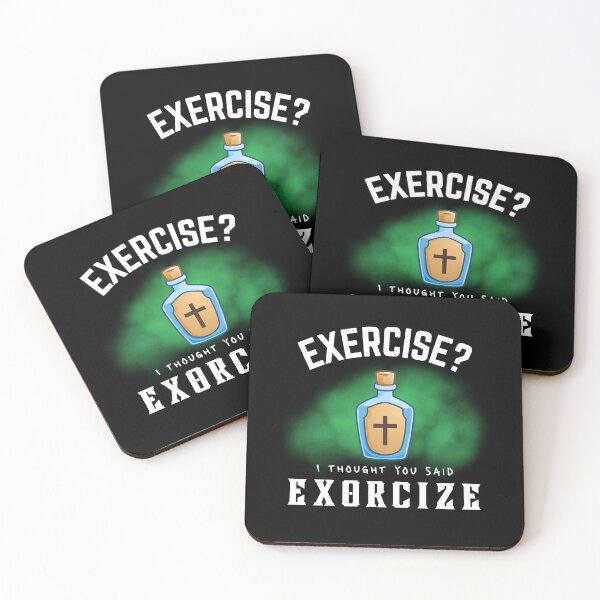 Item preview, Exercise? I Thought You Said Exorcize Funny Paranormal Demon designed and sold by GhostlyWorld.