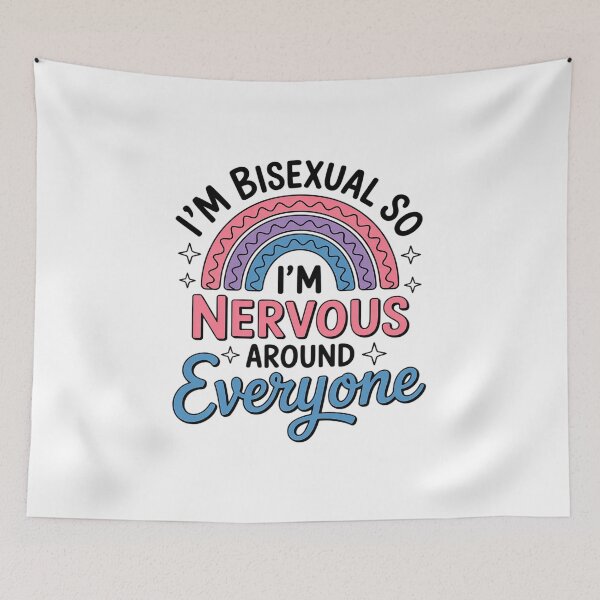 Item preview, LGBTQ Pride Bisexual Nervous Around Everyone designed and sold by fferomananul.
