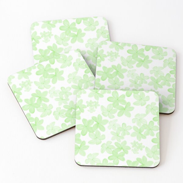 Item preview, Plumeria in Lime Tones on White designed and sold by PD-Coastal.