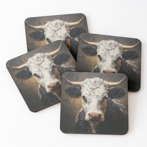 Item preview, Stoic Longhorn Portrait designed and sold by Pixel Junkies Studio.