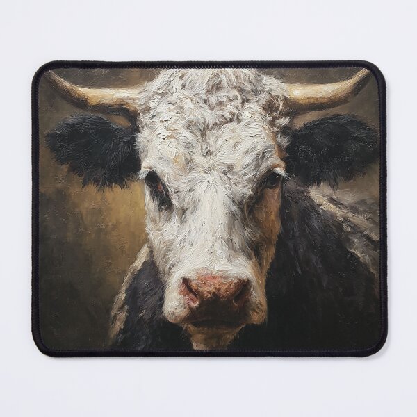 Item preview, Stoic Longhorn Portrait designed and sold by Pixel Junkies Studio.