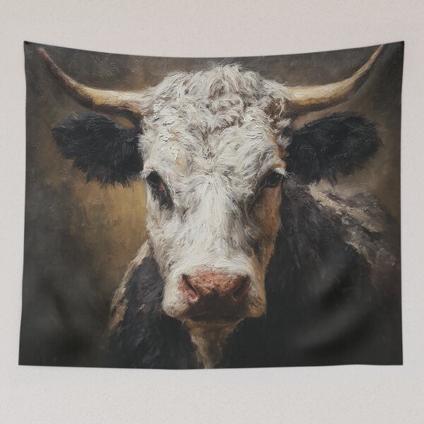Item preview, Stoic Longhorn Portrait designed and sold by Pixel Junkies Studio.