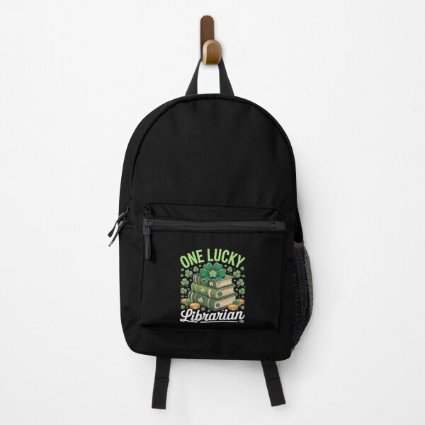 Item preview, Lucky Librarian St Patrick's Day Teacher Reading Book designed and sold by fferomananul.