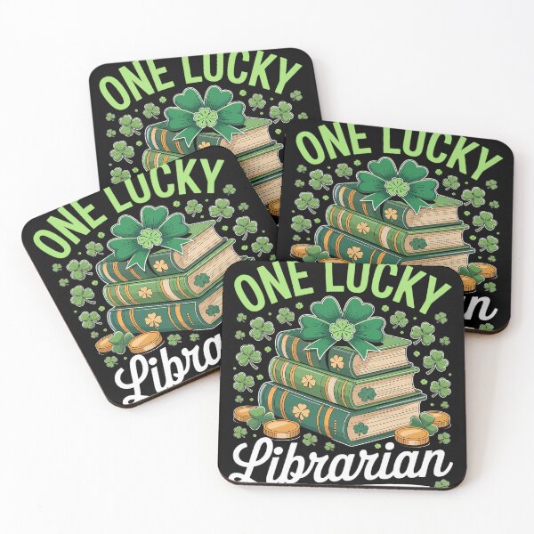 Item preview, Lucky Librarian St Patrick's Day Teacher Reading Book designed and sold by fferomananul.
