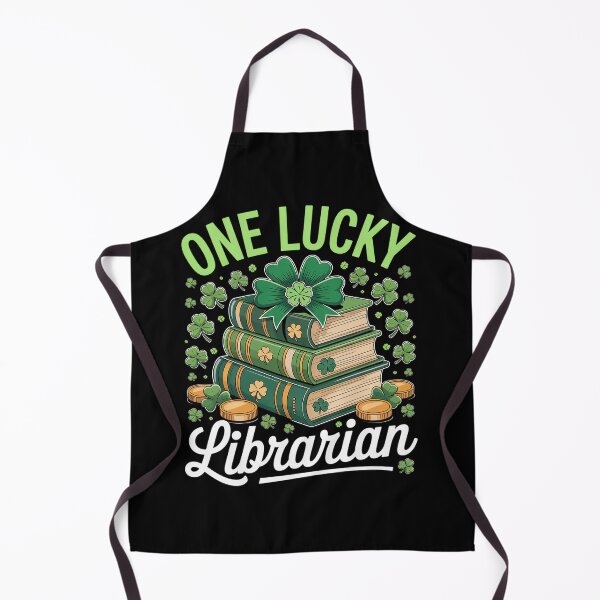 Item preview, Lucky Librarian St Patrick's Day Teacher Reading Book designed and sold by fferomananul.