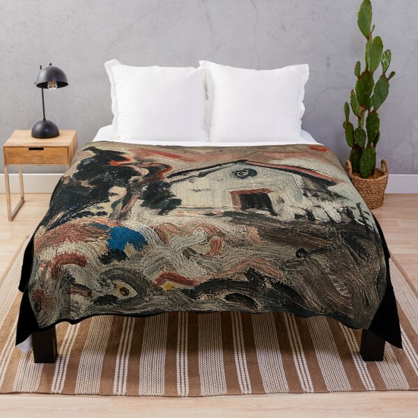 Item preview, Expressionist Cottage Painting Rustic Brushstroke  designed and sold by eliramaison.