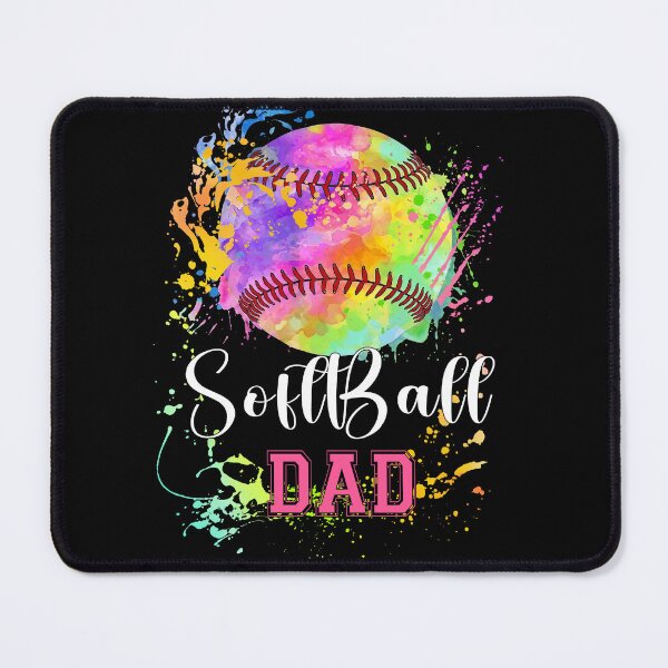 Item preview, Watercolor Softball Dad Splash Tee designed and sold by LashondaGreen89.