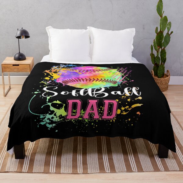 Item preview, Watercolor Softball Dad Splash Tee designed and sold by LashondaGreen89.