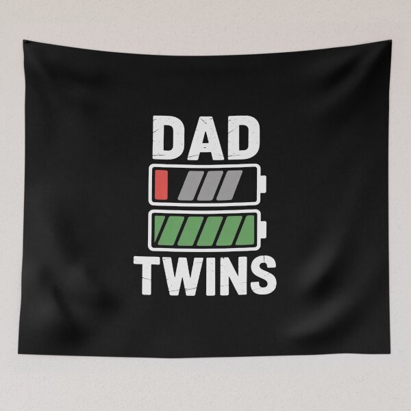 Item preview, Mens Dad Twins Funny Battery Dad Twins designed and sold by fferomananul.