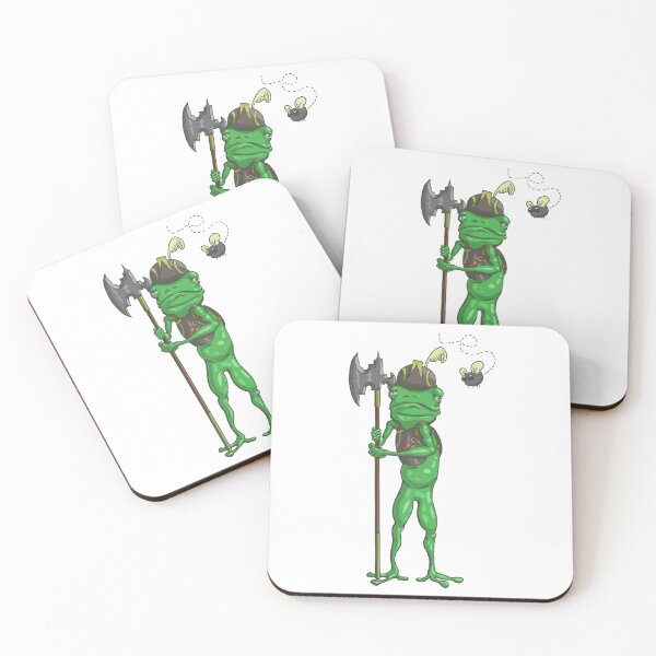 Item preview, Frog Warrior |  Cute & Funny Animal Design designed and sold by CodexCurio.