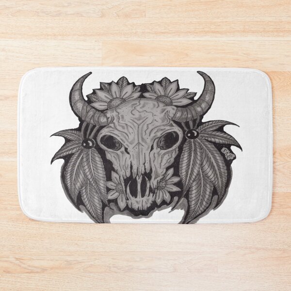 Item preview, western cow skull drawing  designed and sold by pksart1.
