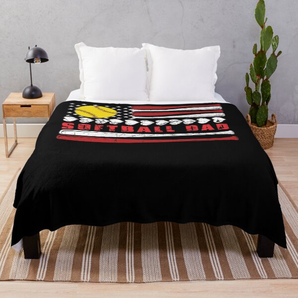 Item preview, Patriotic Softball Dad USA Tee designed and sold by LashondaGreen89.