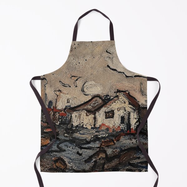 Item preview, Moody Cottage Landscape Textured Expressionist designed and sold by eliramaison.