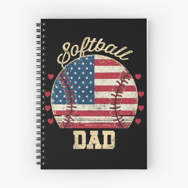 Item preview, Vintage USA Flag Softball Dad Shirt designed and sold by LashondaGreen89.