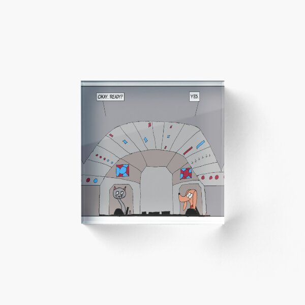 Aperçu de l'œuvre Hyperdrive | Bande dessinée humoristique sur les vaisseaux spatiaux et la technologie | El Boxa créée et vendue par ElBoxa.