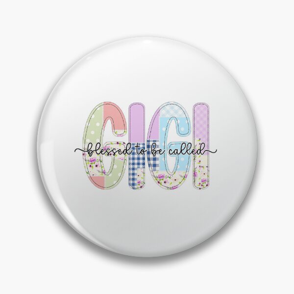Item preview, Blessed to Be Called Gigi Floral Patchwork designed and sold by zamiokaline.