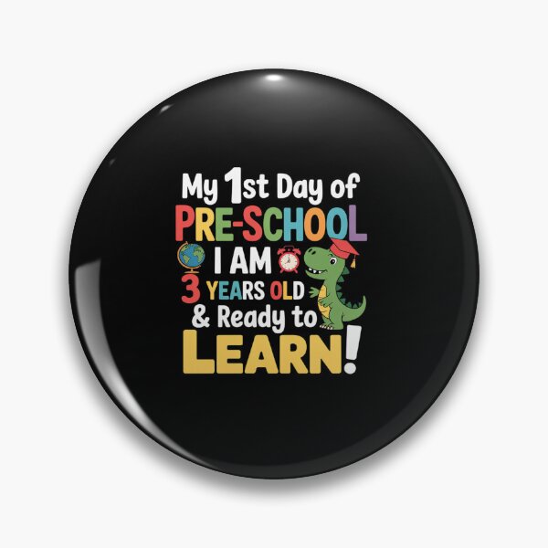 Item preview, My 1st Day of Pre-School I Am 3 Years Old & Ready to Learn designed and sold by fferomananul.