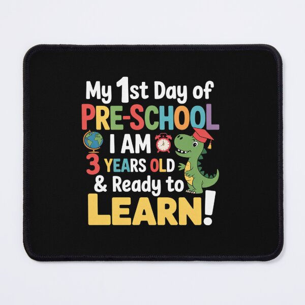 Item preview, My 1st Day of Pre-School I Am 3 Years Old & Ready to Learn designed and sold by fferomananul.