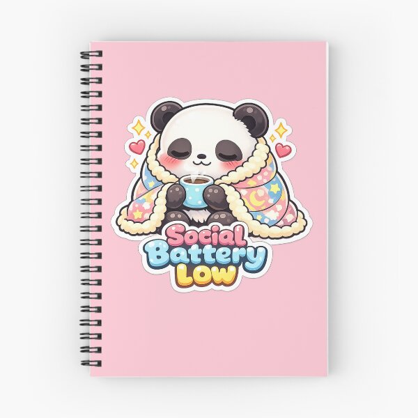 Item preview, Social Battery Low Cute Panda Cozy Blanket Art designed and sold by Xemora.