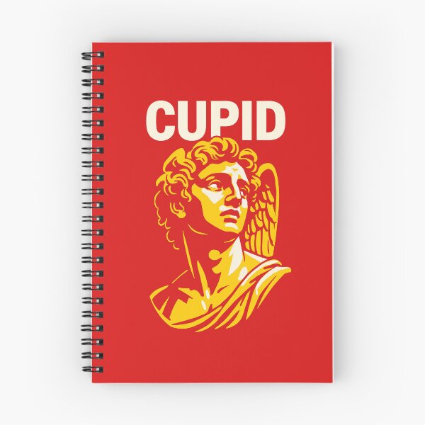 Item preview, Golden Cupid bust illustration with classical winged statue designed and sold by Rue Market.