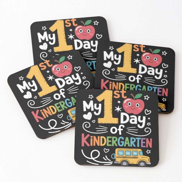 Item preview, My First Day of Kindergarten School Bus Apple Kids Girls Boy designed and sold by fferomananul.