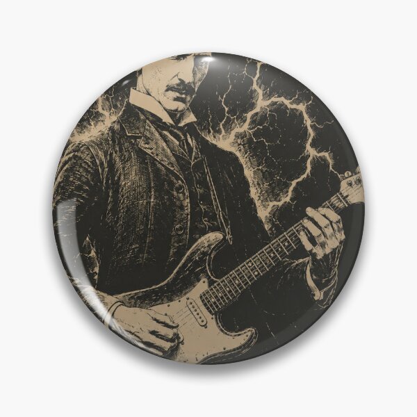Item preview, Nikola Tesla Electric Guitar Vintage Lightning Design designed and sold by AudioDesigns.