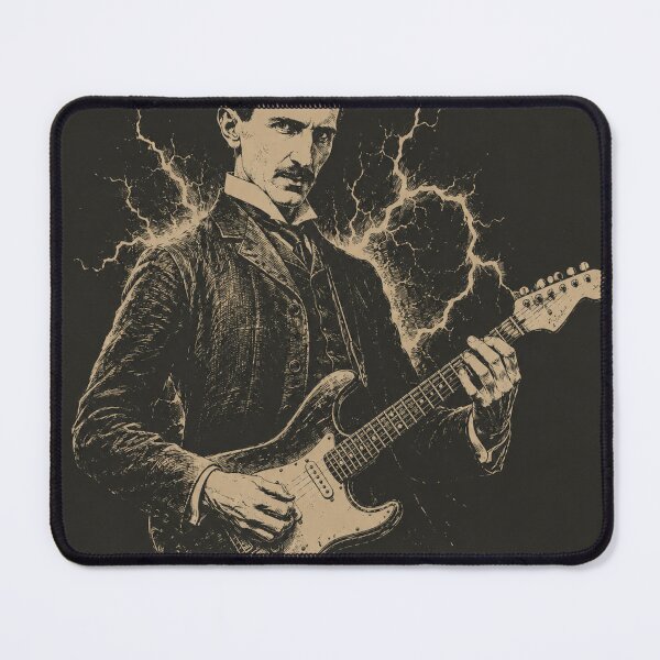 Item preview, Nikola Tesla Electric Guitar Vintage Lightning Design designed and sold by AudioDesigns.