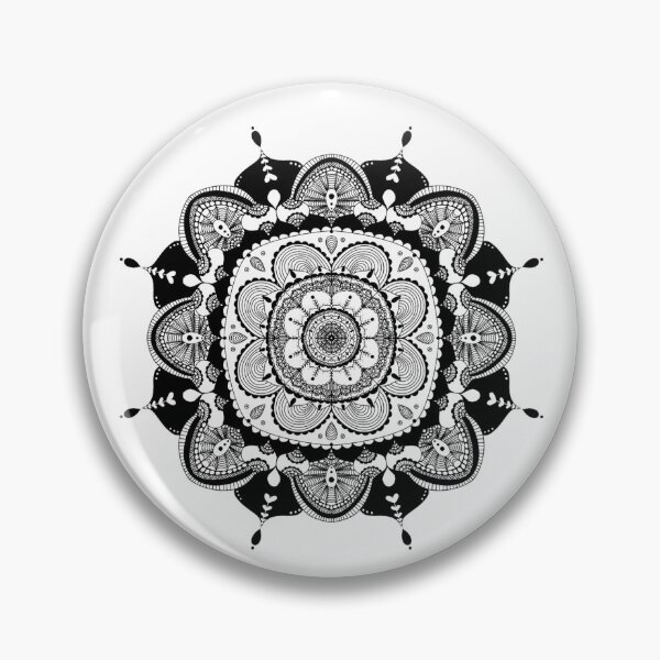 Item preview, Gorgeous Black & White Hippie Mandala designed and sold by jitterbuggz.