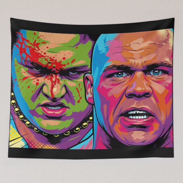 Item preview, Olympic Hero meets Samoan Rage | Joe and Angle pop art designed and sold by The Irish Whip.