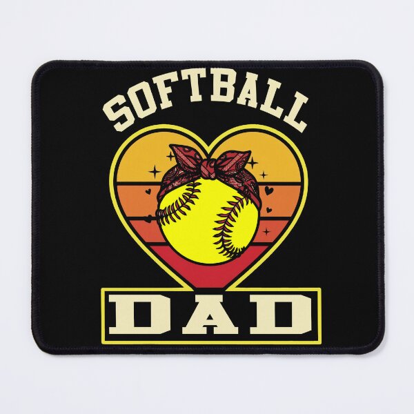 Item preview, Vintage Heart Softball Dad Tee designed and sold by LashondaGreen89.
