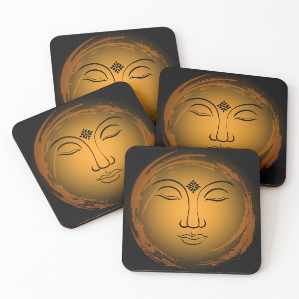Item preview, Inner Peace Celestial Sun Face | Boho Spiritual Minimalist Design designed and sold by DonaFada.