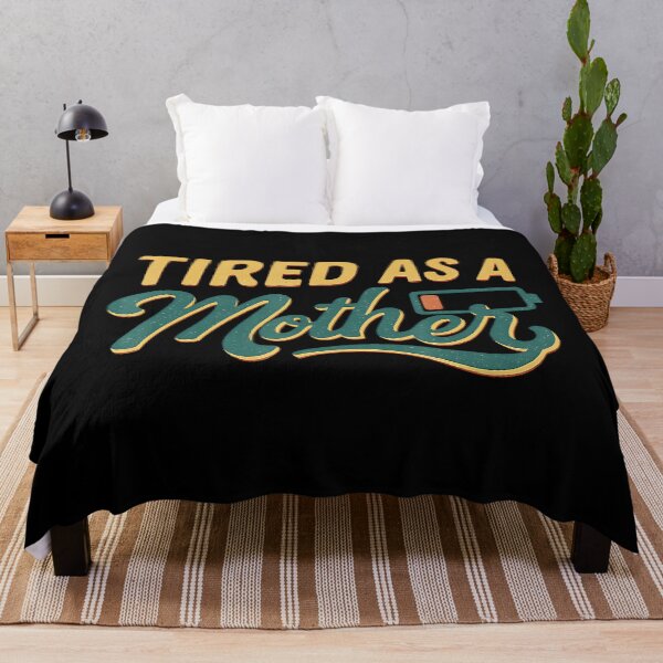Item preview, Tired As A Mother Funny Mom Life Retro Lettering designed and sold by zamiokaline.