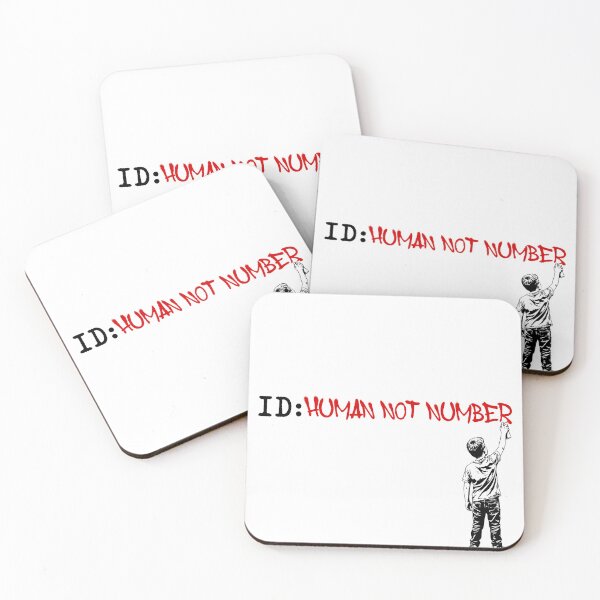 Item preview, Human Not Number - Street Art Graffiti Rebellion Banksy Style designed and sold by XIOMOS.