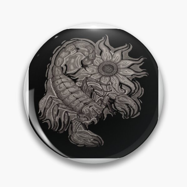 Item preview, scorpion drawing with flower designed and sold by pksart1.
