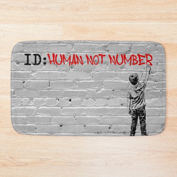 Item preview, Human Not Number - Street Art Graffiti Rebellion Banksy Style designed and sold by XIOMOS.