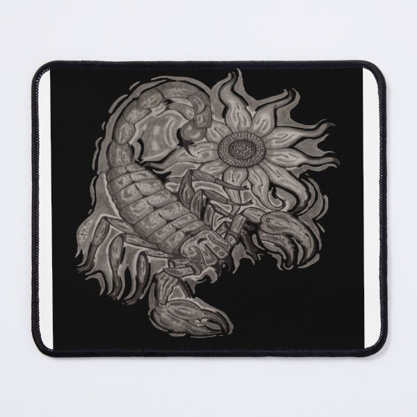 Item preview, scorpion drawing with flower designed and sold by pksart1.