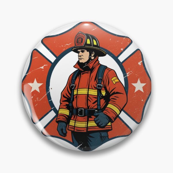 Item preview, Firefighter T-Shirt — Retro Vintage Tee for Firefighters and First Responders designed and sold by PaleInk.