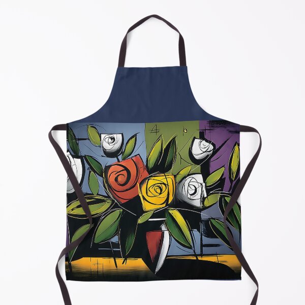 Item preview, Vibrant Abstract Rose Bouquet - Bold Geometric Floral Art with Modern Lines and Colorful Expression designed and sold by OlfactoART Studio.