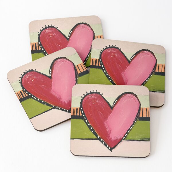 Item preview, Bold Heart Expression - Striped Retro Background with Centered Red Heart and Graphic Black Outline designed and sold by OlfactoART Studio.