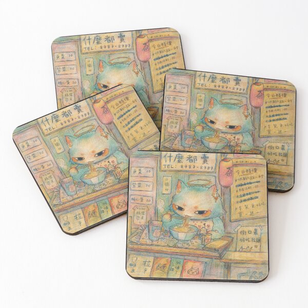 Item preview, Angel Cat Ramen Shop Vintage Anime  designed and sold by eliramaison.