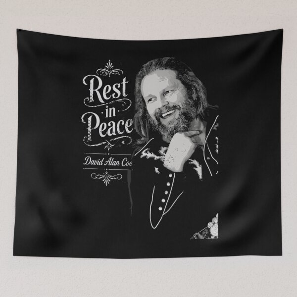 Item preview, David Allan Coe Vintage Style Fan Design designed and sold by Marjan Lotffy.