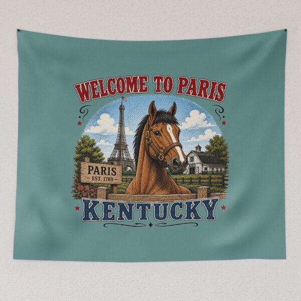 Item preview, Welcome to Paris Kentucky designed and sold by gotucoveredart.