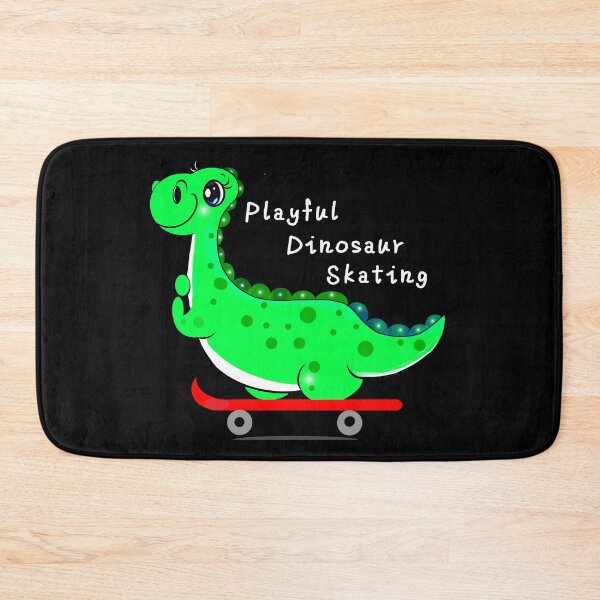 Item preview, Playful Dinosaur Skating  designed and sold by Shirley cute art .