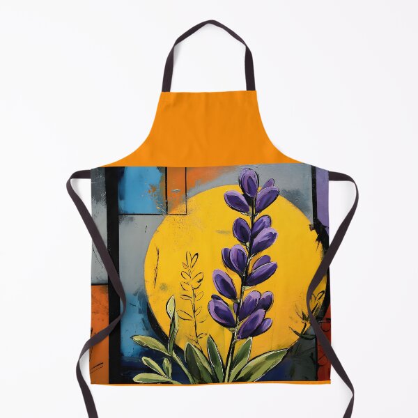 Item preview, Lavender Bloom Geometry - Vibrant Abstract Floral Composition with Multicolored Modern Background designed and sold by OlfactoART Studio.